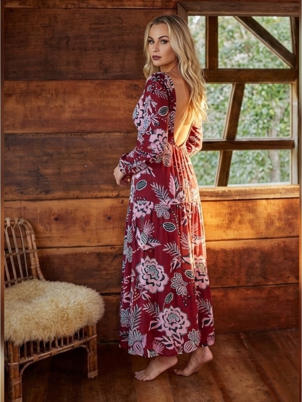 XXS FARM Rio Pineapple Inspiration Maxi Dress